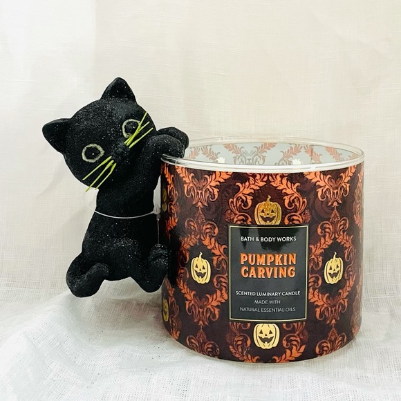 Bath and Body Works black cat candle accessory